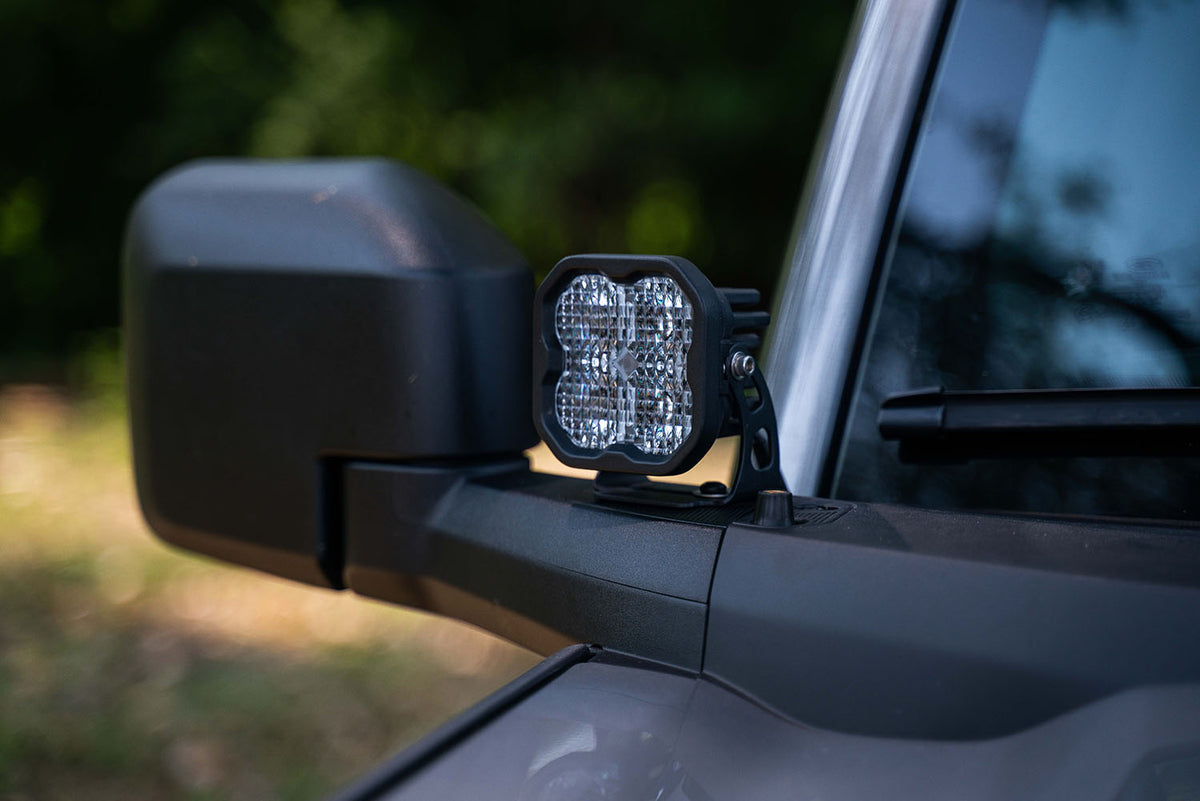Diode Dynamics Stage Series SS3 Pro Backlit LED Ditch Light Kit for 2021-2023 Ford Bronco, Yellow Combo/Driving – ZZ3 (Diode Dynamics DD7187)