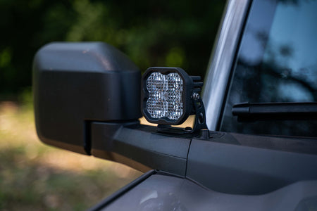 Diode Dynamics Stage Series SS3 Pro Backlit LED Ditch Light Kit for 2021-2023 Ford Bronco, Yellow Combo/Driving – ZZ3 (Diode Dynamics DD7187)