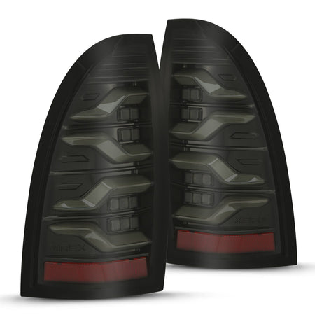 AlphaRex LUXX-Series Sequential LED Tail Lights for 2005-2015 Toyota Tacoma, Alpha-Black – AlphaRex 680050, photo 1 of 7