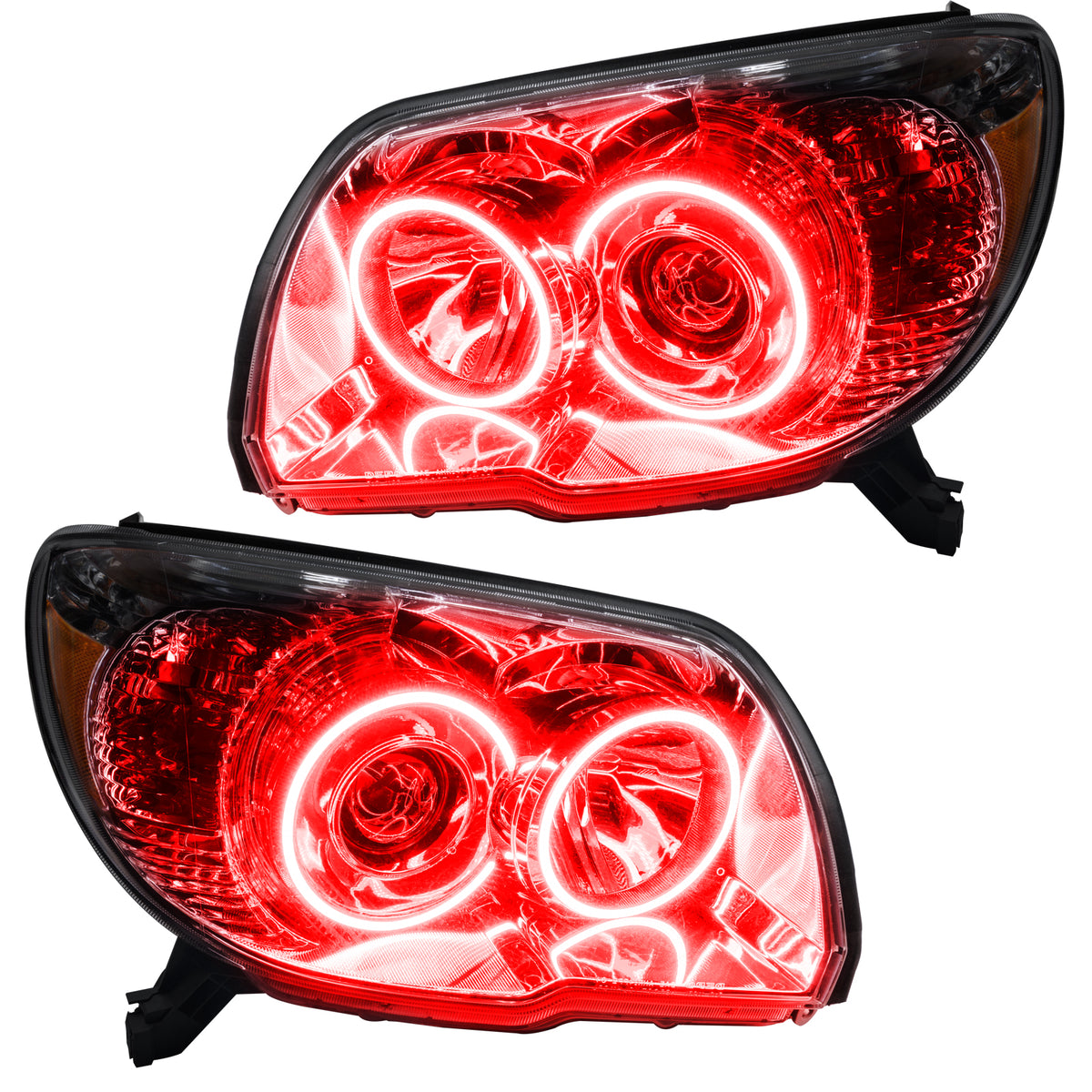Pre-Assembled LED Halo Headlights for 2006-2009 Toyota 4Runner Sport, Red Halos – A Primary (Oracle Lighting 7090-003)