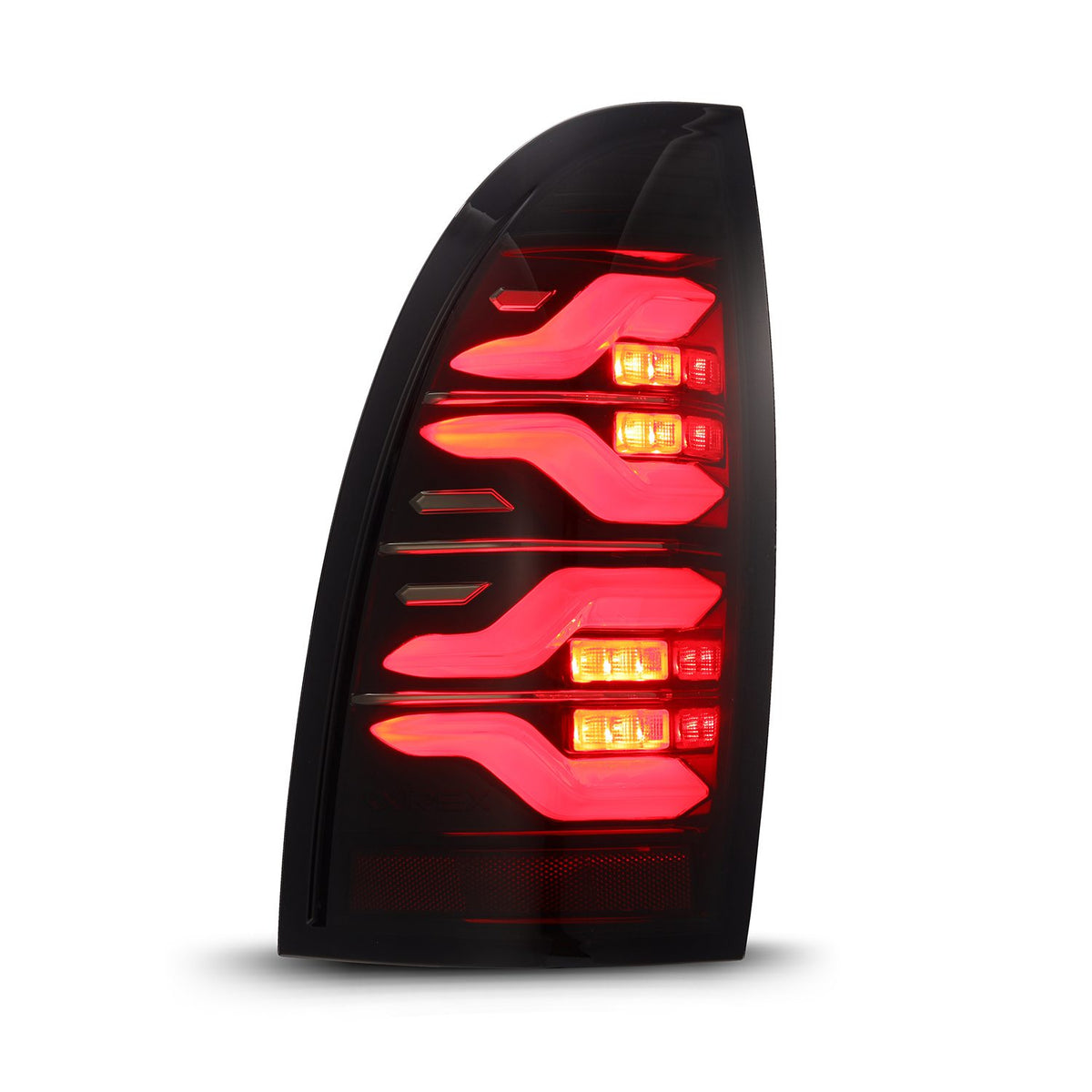 AlphaRex LUXX-Series Sequential LED Tail Lights for 2005-2015 Toyota Tacoma, Black-Red – AlphaRex 680070, photo 3 of 6