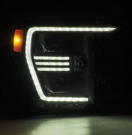 AlphaRex PRO-Series Halogen Projector Headlights for 2021-2023 Ford F-150, Black – AlphaRex 880293, photo 4 of 5