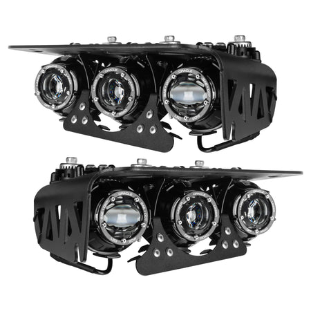 Off-Road LASER Auxiliary Light + LED Fog Light Kit for 2021-2026 Ford Bronco Steel Bumper – D Product (Oracle Lighting 5928-LZZ-001)