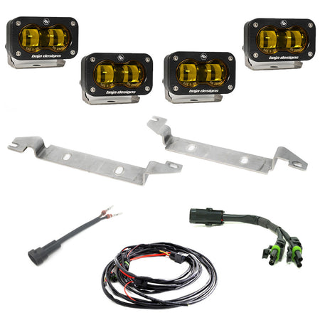 Baja Designs S2 SAE OEM Fog Light Replacement Kit for 2023-2026 Toyota Sequoia, Baja Amber – ANG A (Baja Designs 448168)