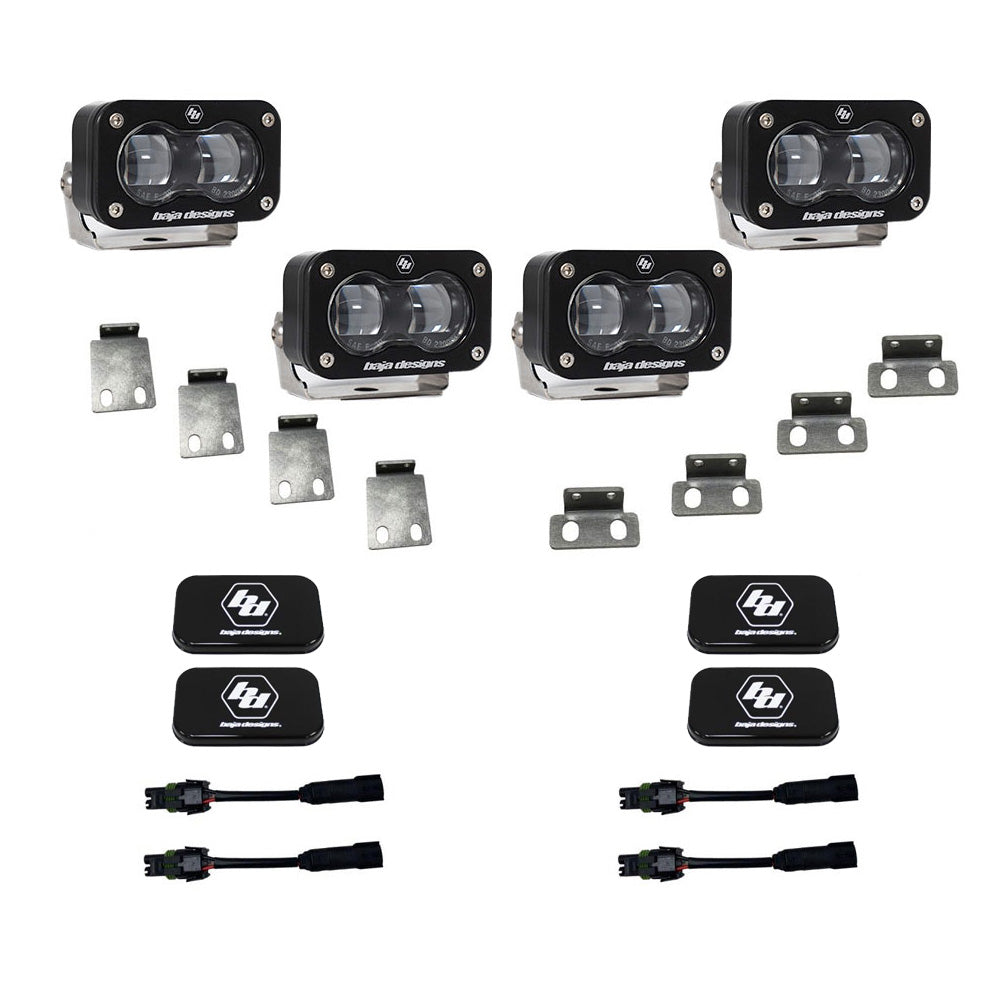 Baja Designs S2 SAE Dual Fog Pocket Kit for 2021-2026 Ford F-150 Raptor and Raptor 37, 2024-2026 Raptor R, Clear – ANG A (Baja Designs 448166)