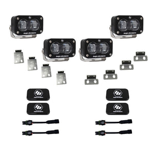 Baja Designs S2 SAE Dual Fog Pocket Kit for 2021-2026 Ford F-150 Raptor and Raptor 37, 2024-2026 Raptor R, Clear