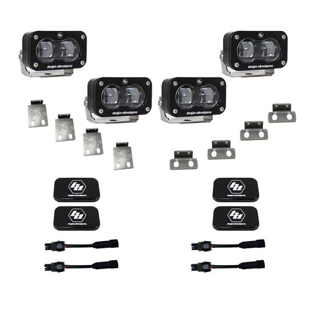 Baja Designs S2 SAE Dual Fog Pocket Kit for 2021-2026 Ford F-150 Raptor and Raptor 37, 2024-2026 Raptor R, Clear – ANG A (Baja Designs 448166)
