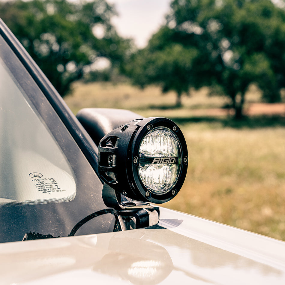 RIGID A-Pillar LED Light Kit with 4" 360-Series Drive Lights for 2021-2026 Ford Bronco Sport – Ford Bronco Sport A Pillar Mount Kit (RIGID Industries 46711)