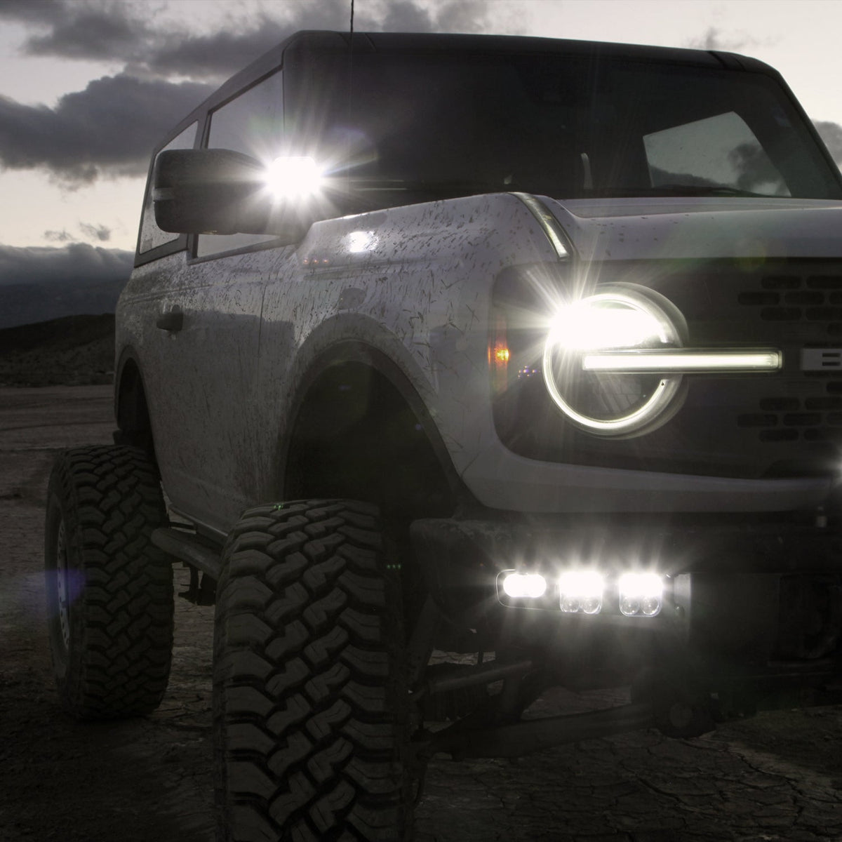 DURA PRO 2 Dual-Action LED Driving Light with DRL – lifestyle2 (Vision X Lighting DURA2-DL2CB)