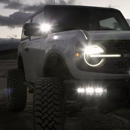 DURA PRO 2 Dual-Action LED Driving Light with DRL – lifestyle2 (Vision X Lighting DURA2-DL2CB)