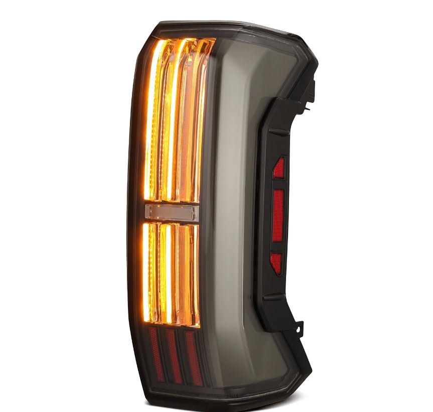 AlphaRex NOVA-Series Prismatic Sequential LED Tail Lights for 2022-2026 Toyota Tundra, Black Smoke – AlphaRex 673001, photo 3 of 5