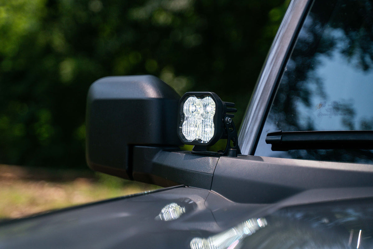 Diode Dynamics Stage Series SS3 Pro Backlit LED Ditch Light Kit for 2021-2023 Ford Bronco, Yellow Combo/Driving – ZZ2 (Diode Dynamics DD7187)