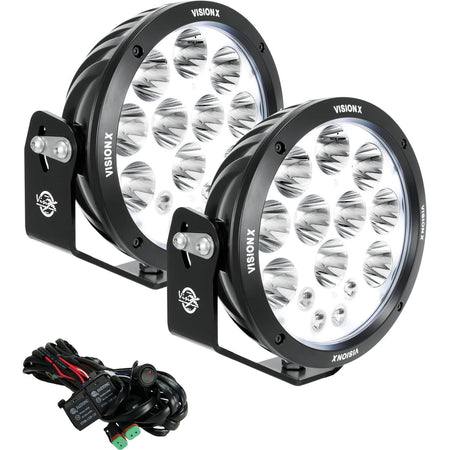 8.7″ ADV Light Cannon (Single) – 8.7in adv led light canon kit kit (Vision X Lighting CGA-CPMH14M)