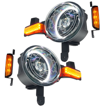 Oculus Bi-LED Heated Lens Projector Headlights for 2021-2025 Ford Bronco – G Product (Oracle Lighting 5886-111)
