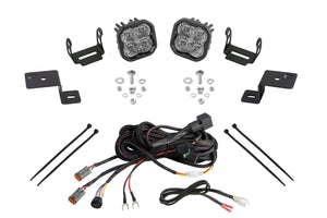Diode Dynamics Stage Series SS3 Sport Backlit LED Ditch Light Kit for 2021-2026 Ford F-150, White Combo/Driving