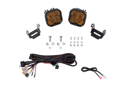 Diode Dynamics Stage Series SS3 Pro Backlit LED Ditch Light Kit for 2021-2023 Ford Bronco, Yellow Combo/Driving – Diode Dynamics DD7187, photo 1 of 6