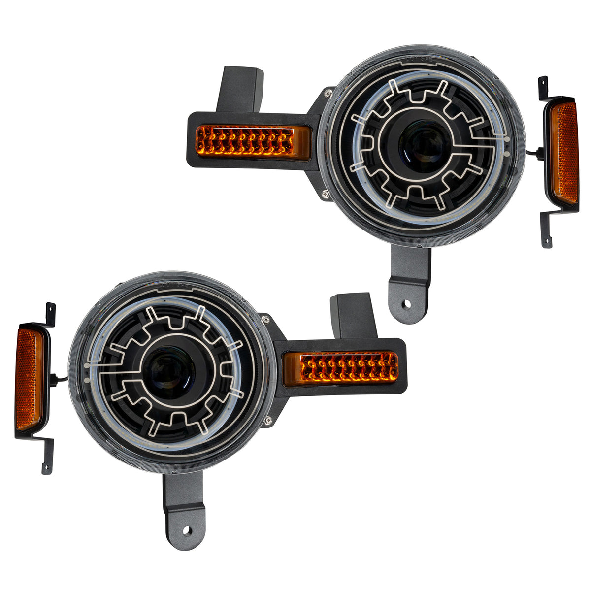 Oculus Bi-LED Heated Lens Projector Headlights for 2021-2025 Ford Bronco – B Product (Oracle Lighting 5886-111)