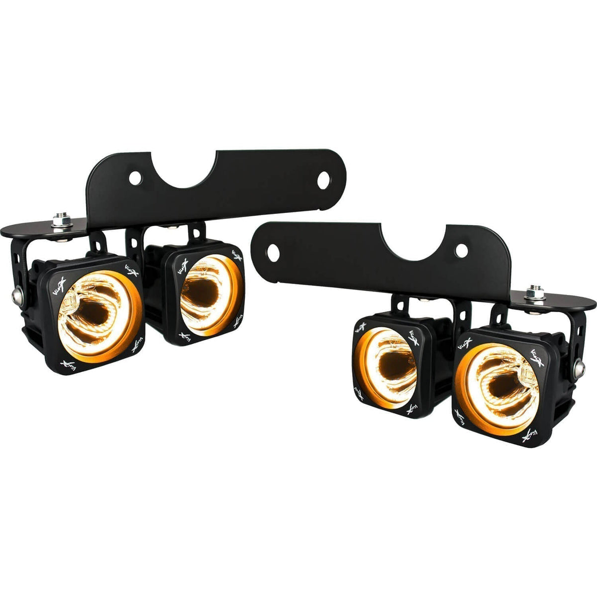 2017-2020 Ford F-150 Raptor Optimus Amber Halo LED Fog Light Kit – ford raptor fog light kit with (Vision X Lighting XIL-OE17FROPHA)