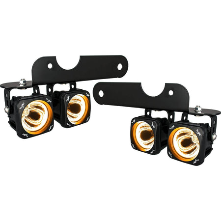2017-2020 Ford F-150 Raptor Optimus Amber Halo LED Fog Light Kit – ford raptor fog light kit with (Vision X Lighting XIL-OE17FROPHA)