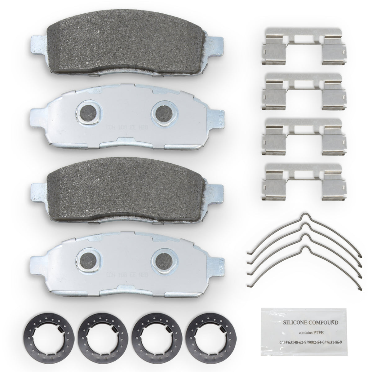 2005-2009 Ford F-150 Front Brake Pads, Galvanized, D1392 – NRS Brakes NS1392, photo 1 of 2