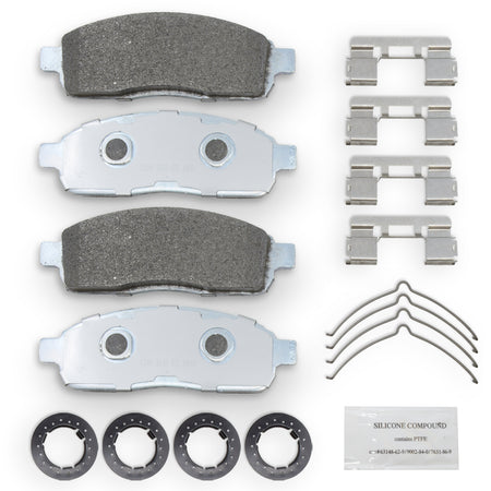 2005-2009 Ford F-150 Front Brake Pads, Galvanized, D1392 – NRS Brakes NS1392, photo 1 of 2