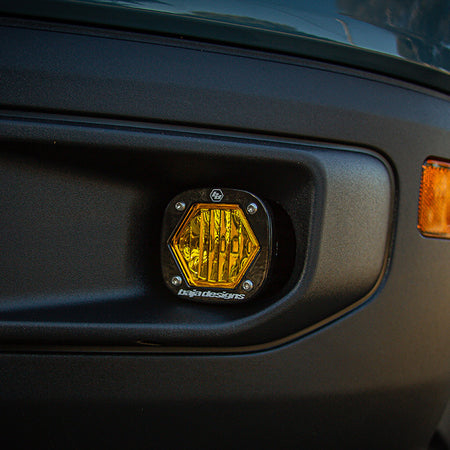 Baja Designs S1 Fog Pocket Light Kit for 2021-2024 Ford Bronco Sport, Clear – ANG A (Baja Designs 447682)