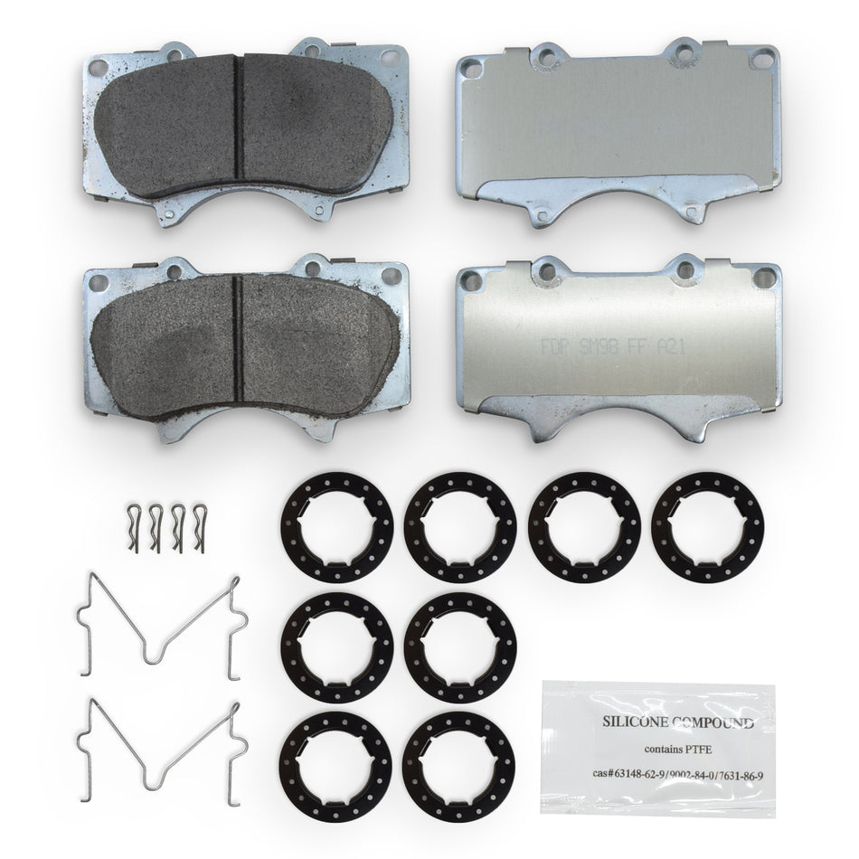 2003-2024 4Runner & Tacoma 6-Lug Front Brake Pads, D976 – NRS Brakes NS976, photo 1 of 2