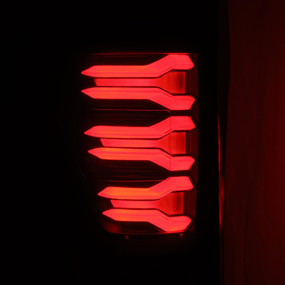 AlphaRex LUXX-Series Sequential LED Tail Lights for 2021-2023 Ford F-150 and Raptor without BLIS, Black Smoke – AlphaRex 653020, photo 3 of 6