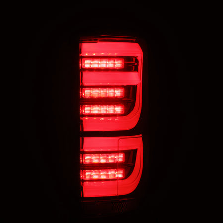 AlphaRex LUXX-Series Sequential LED Tail Lights for 2015-2020 Ford F-150, Black-Red – AlphaRex 652050, photo 4 of 7