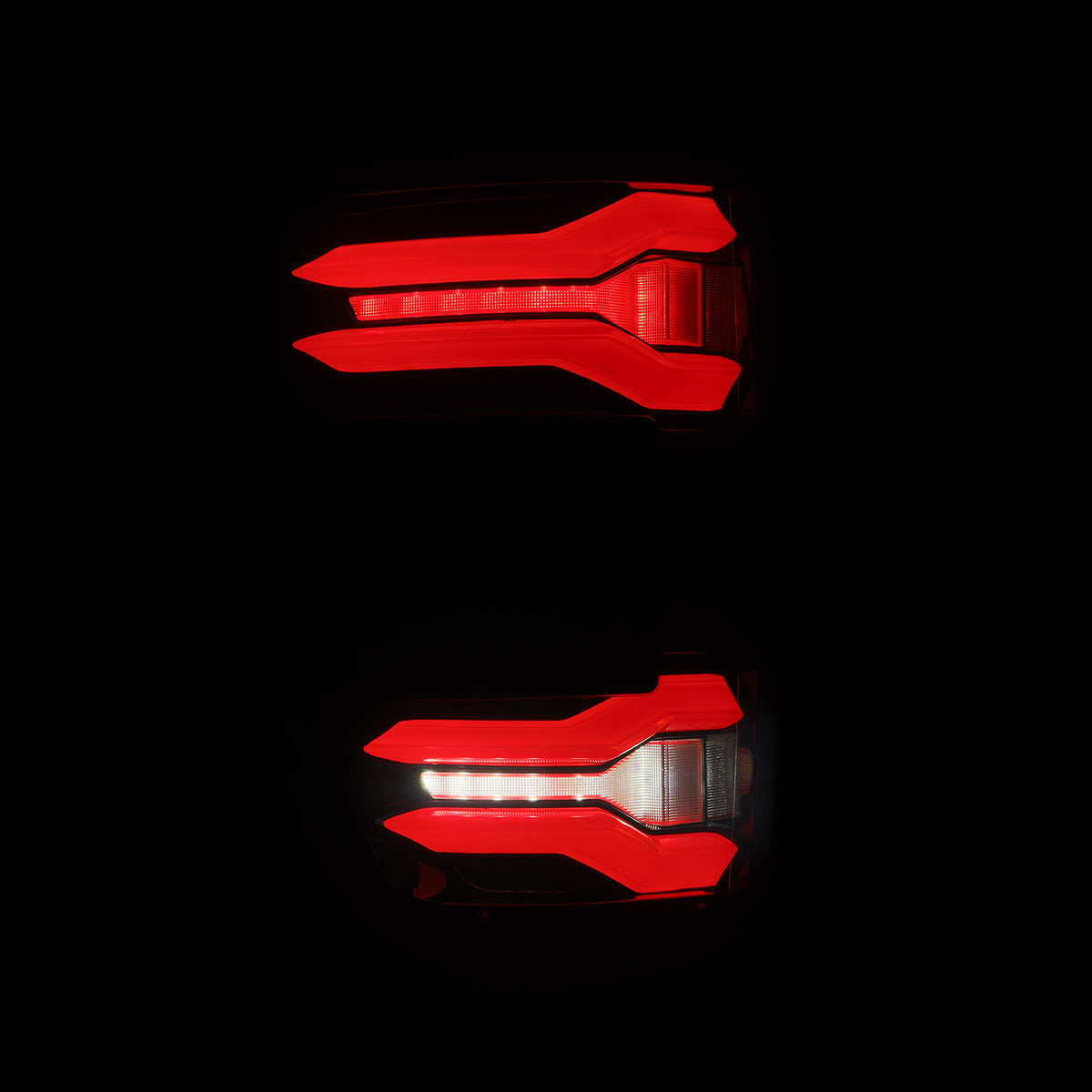 AlphaRex LUXX-Series Sequential LED Tail Lights for 2021-2023 Ford F-150 with Blind Spot Sensor (BLIS), Black-Red – AlphaRex 653050, photo 5 of 7