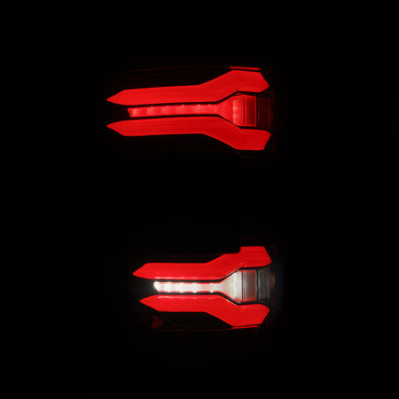 AlphaRex LUXX-Series Sequential LED Tail Lights for 2021-2023 Ford F-150 with Blind Spot Sensor (BLIS), Black-Red – AlphaRex 653050, photo 5 of 7