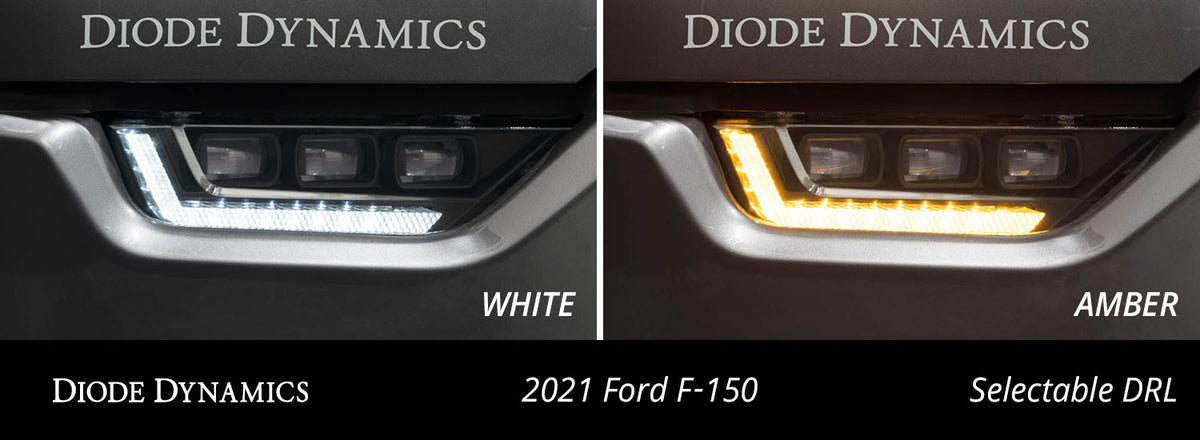 Diode Dynamics Elite Series LED Fog Lights for 2021-2023 Ford F-150, Yellow SAE Fog (Pair) – ZZ6 (Diode Dynamics DD5170)