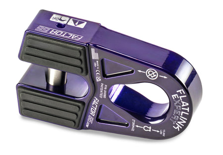 FlatLink "E" Expert Winch Shackle Mount – Flatlink E purple (Factor 55 00080-15)