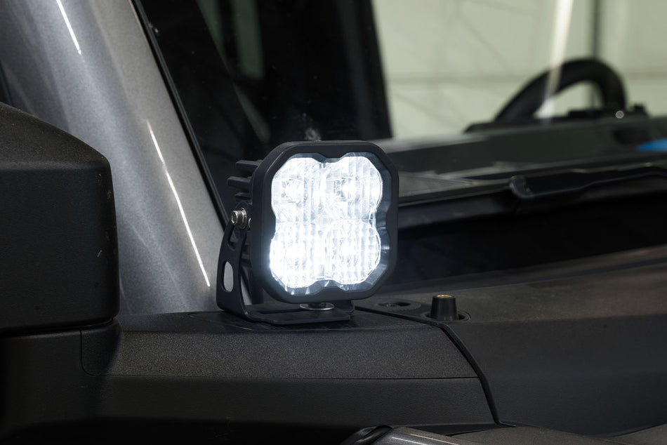 Diode Dynamics Stage Series SS3 Pro Backlit LED Ditch Light Kit for 2021-2023 Ford Bronco, Yellow Combo/Driving – ZZ1 (Diode Dynamics DD7187)