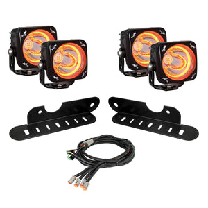 2017-2020 Ford F-150 Raptor Optimus Amber Halo LED Fog Light Kit