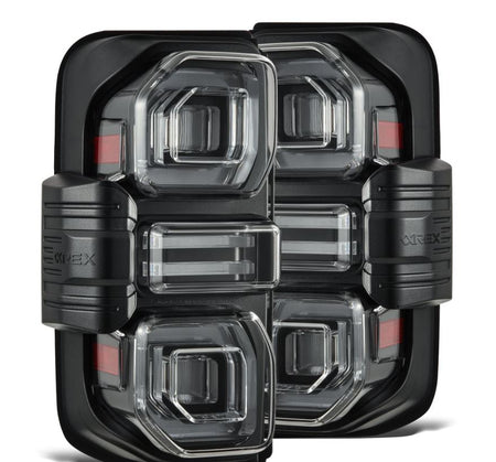 AlphaRex NOVA-Series Prismatic Sequential LED Tail Lights for 2021-2026 Ford Bronco, Black with Clear Lens – AlphaRex 659010, photo 1 of 7