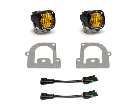 Baja Designs S1 Fog Pocket Light Kit for 2021-2024 Ford Bronco Sport, Clear – ANG A (Baja Designs 447683)