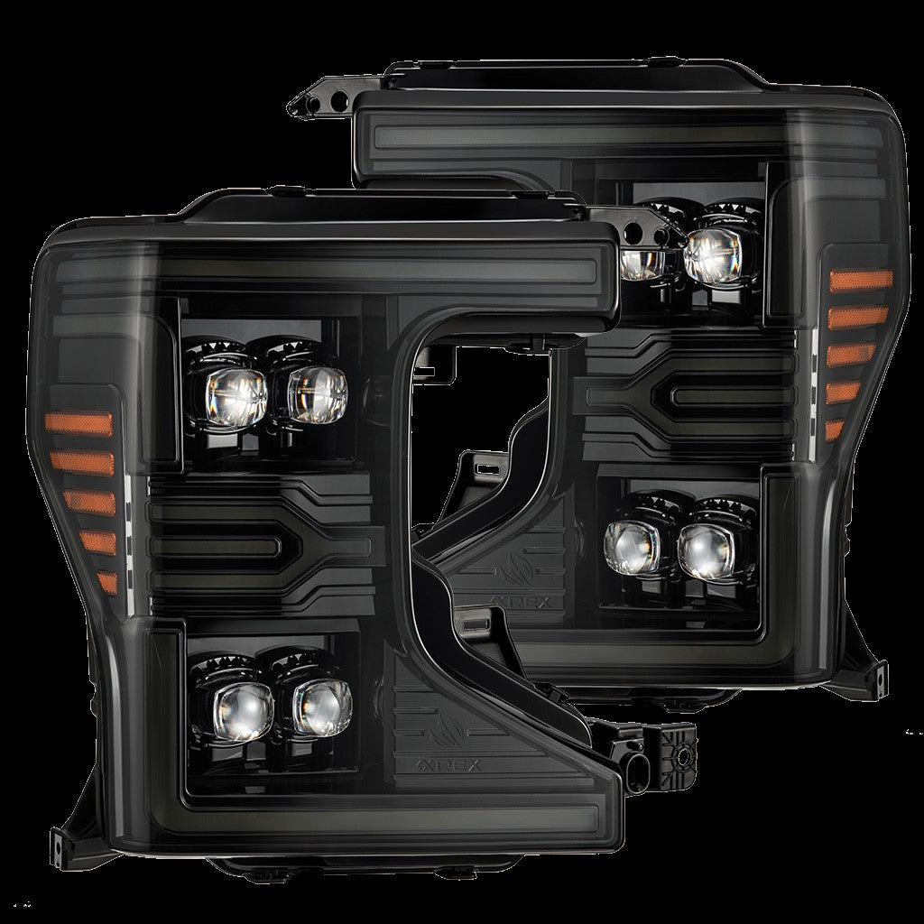 AlphaRex NOVA-Series LED Projector Headlights for 2020-2022 Ford F-250 to F-550 Super Duty, Alpha-Black – AlphaRex 880340, photo 1 of 5