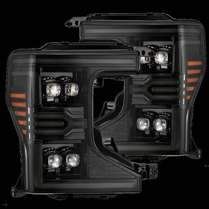 AlphaRex NOVA-Series LED Projector Headlights for 2020-2022 Ford F-250 to F-550 Super Duty, Alpha-Black