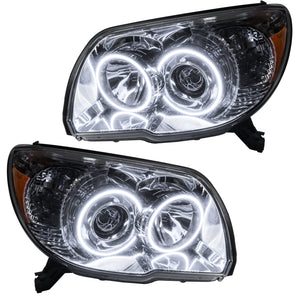 Pre-Assembled LED Halo Headlights for 2006-2009 Toyota 4Runner Sport, White Halos