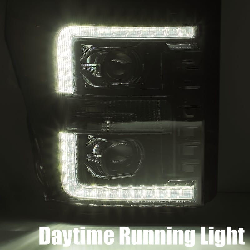 AlphaRex LUXX-Series LED Projector Headlights for 2011-2016 Ford F-250 to F-550 Super Duty, Alpha-Black – AlphaRex 880143, photo 4 of 5