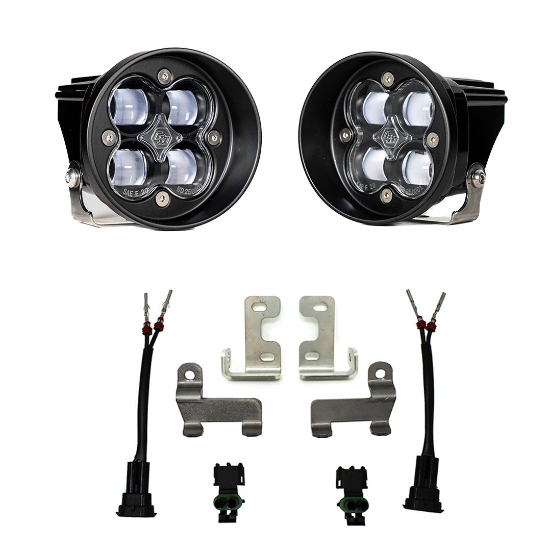 Baja Designs Squadron-R SAE Fog Pocket Kit for Toyota 4Runner 2010-2024, Tacoma 2012-2023, Tundra 2014-2021, Clear – ANG A (Baja Designs 447641)