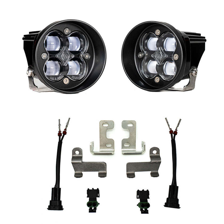 Baja Designs Squadron-R SAE Fog Pocket Kit for Toyota 4Runner 2010-2024, Tacoma 2012-2023, Tundra 2014-2021, Clear – ANG A (Baja Designs 447641)