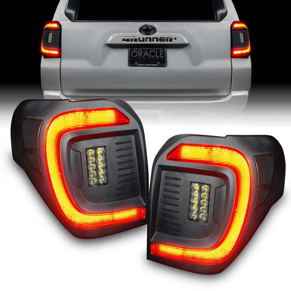 Black Series Flush Style Lensless LED Tail Lights for 2014-2024 Toyota 4Runner, Tinted – A Primary (Oracle Lighting 5920-504-T)