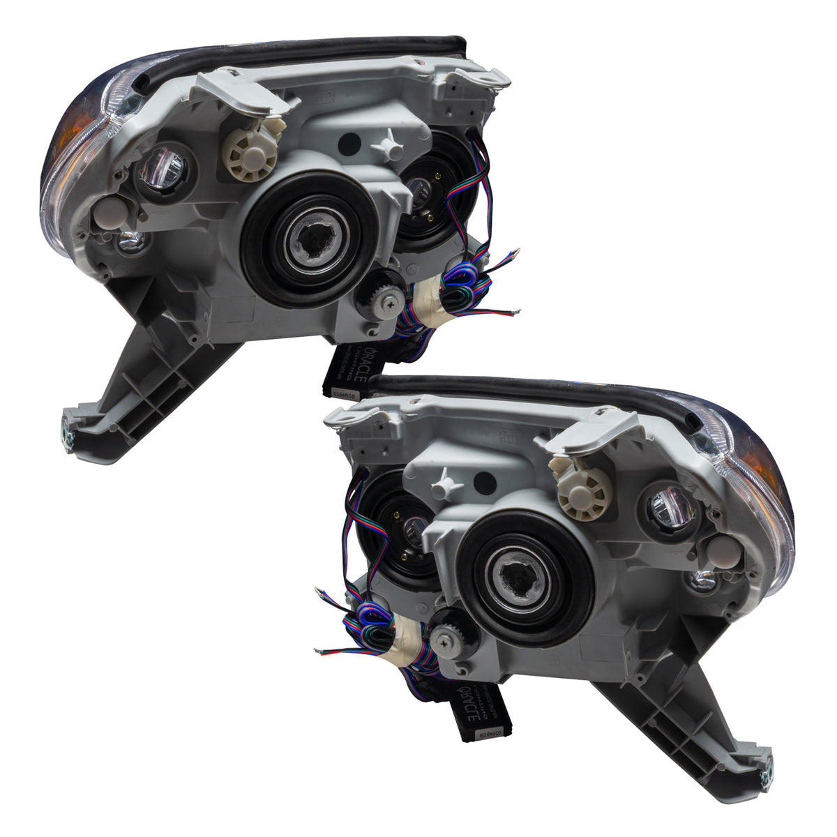 Pre-Assembled LED Halo Headlights for 2006-2009 Toyota 4Runner Sport, Red Halos – D Product (Oracle Lighting 7090-003)