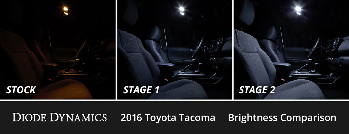 Diode Dynamics Interior LED Kit for 2016-2023 Toyota Tacoma, Cool White Stage 2 – ZZ2 (Diode Dynamics DD0506)