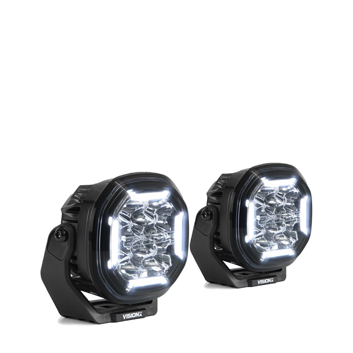Explora 4" Driving Lights With Dual-Color DRL - Single Pod – KIT (Vision X Lighting EX-DL12S)