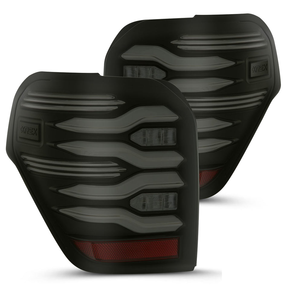 AlphaRex LUXX-Series Sequential LED Tail Lights for 2010-2024 Toyota 4Runner, Black Smoke – AlphaRex 690040, photo 1 of 5