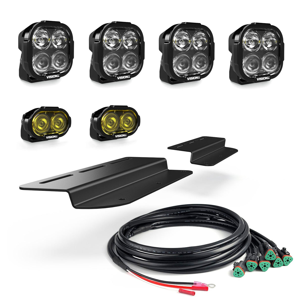 Fog Pocket LED Light Kit - Steel Bumper - Ford Bronco 2021 + - Mount Kit Only – DURA2DLMSY (Vision X Lighting XIL-OESBF21FB)