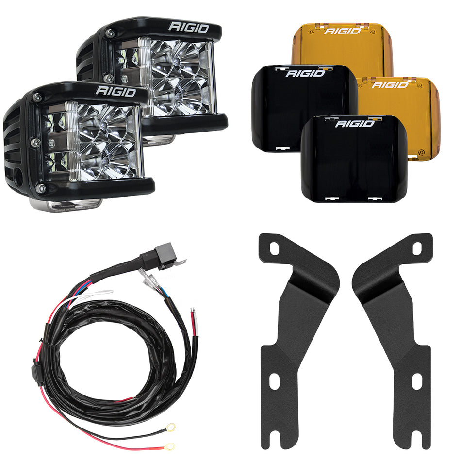 RIGID A-Pillar LED Light Kit with D-SS Flood Lights for 2016-2023 Toyota Tacoma – Toyota Tacoma A Pillar Kit D SS (RIGID Industries 46707)